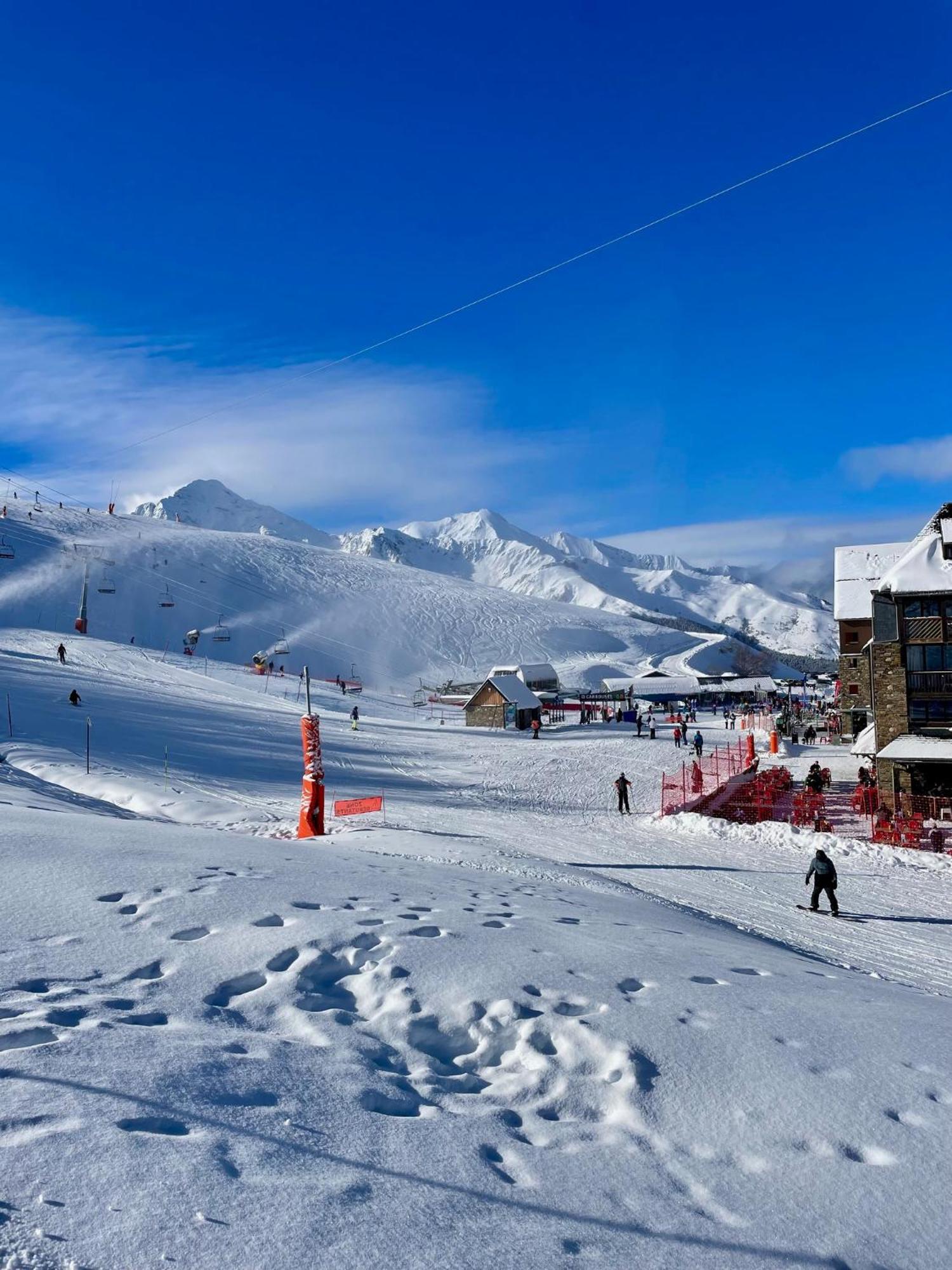 Grand Appartement Peyra'Good Tout Equipe Linge De Lit Et De Toilette Inclus - 8 Couchages - Station Peyragudes - Vue Montagne - 2 Balcons-Terrasses Germ Esterno foto